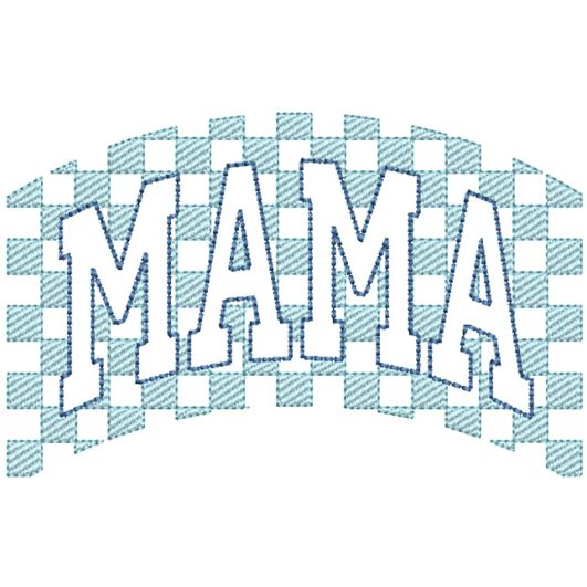                                 Checkered Mama | Machine Embroidery Designs by JuJu
                            
