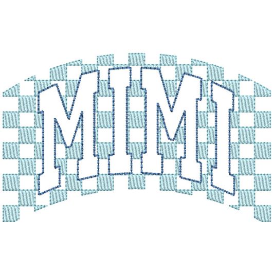 Checkered Mimi | Machine Embroidery Designs by JuJu