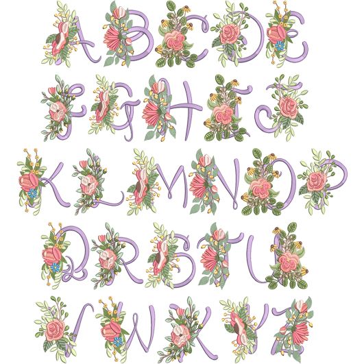 Chelsea Alphabet | Machine Embroidery Designs by JuJu