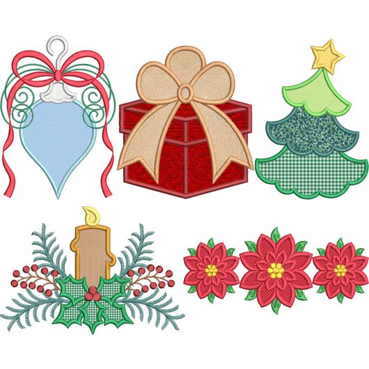 Christmas Time 1 | Machine Embroidery Designs by JuJu