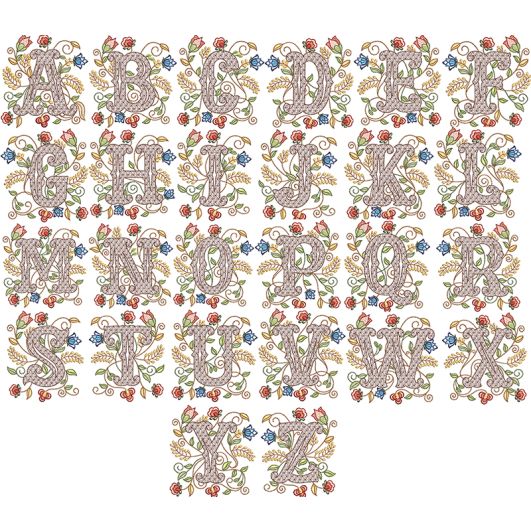 Cordelia Monogram | Machine Embroidery Designs by JuJu