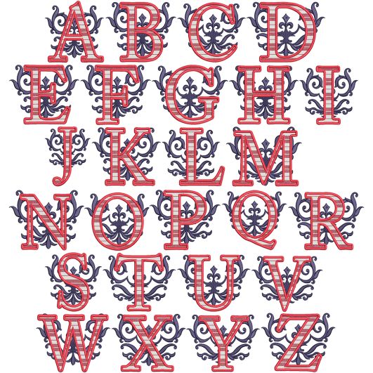 Corinthia Monogram Digital Embroidery Machine Designs by JuJu