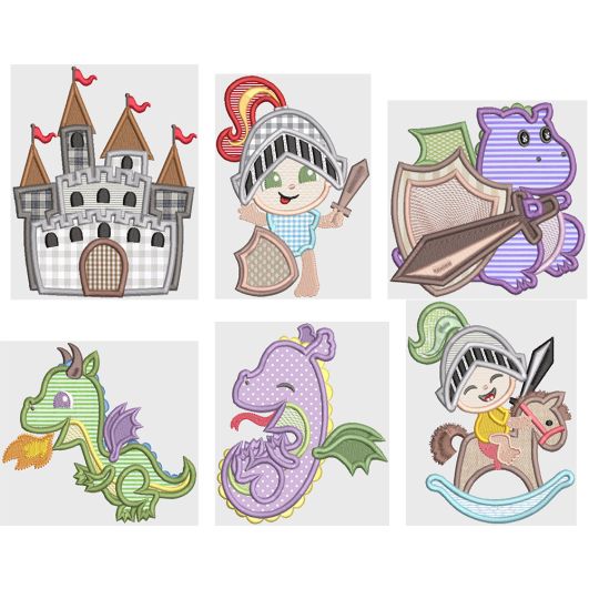 Cute Kingdom Pals Machine Embroidery Designs by JuJu