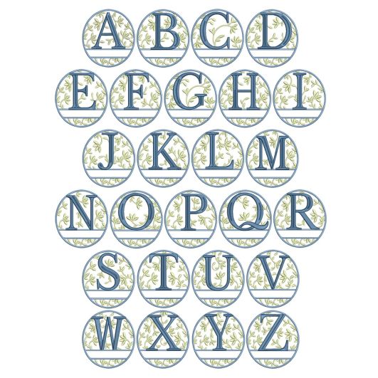 Daphne Monogram | Machine Embroidery Designs by JuJu