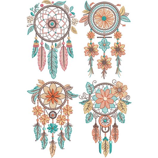 Dreamcatchers 2 | Machine Embroidery Designs by JuJu