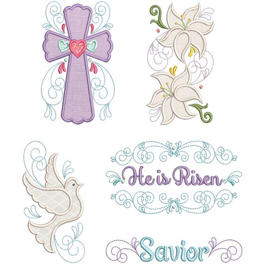 Easter Blessings | Machine Embroidery Designs by JuJu