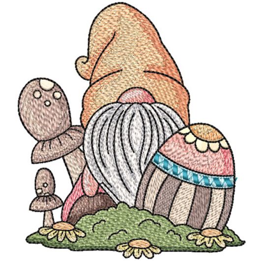 Easter Gnome Egg Mushrooms | Machine Embroidery Designs by JuJu