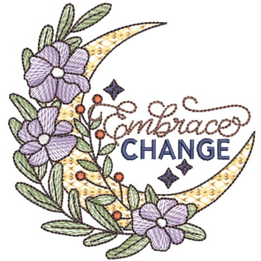 Embrace Change | Machine Embroidery Designs by JuJu