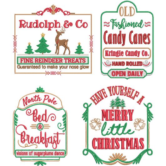 Farm Fresh Christmas 13 | Machine Embroidery Designs by JuJu