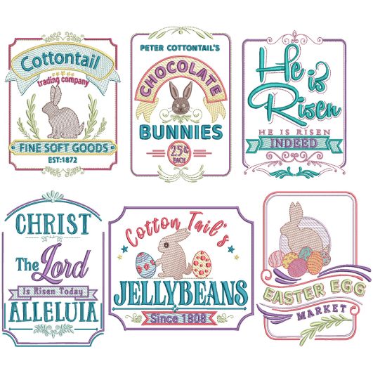 Farm Fresh Easter 2 Machine Embroidery Designs by JuJu