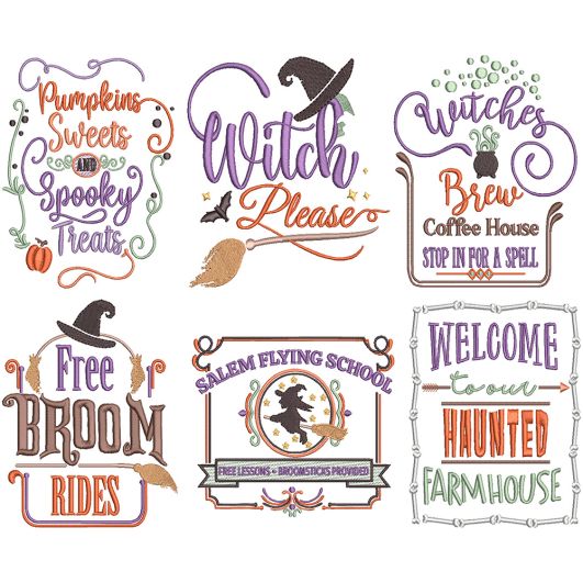 Farm Fresh Halloween 1 | Machine Embroidery Designs by JuJu