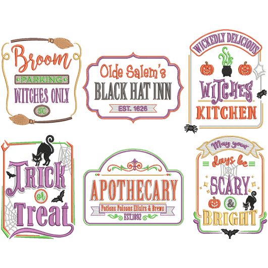 Farm Fresh Halloween 3 | Machine Embroidery Designs by JuJu