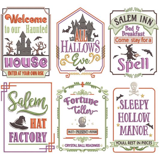 Farm Fresh Halloween 4 | Machine Embroidery Designs by JuJu