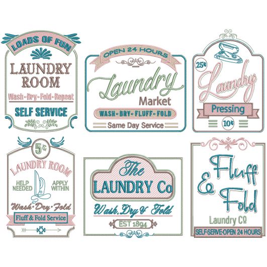Farm Fresh Laundry Machine Embroidery Designs by JuJu
