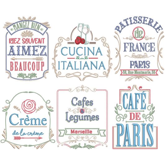 Farm Fresh Restaurant 2 Digital Embroidery Designs by JuJu 