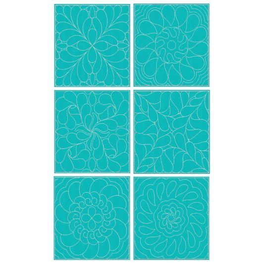 Feather Quilt Blocks 1 Machine Embroidery Designs by JuJu