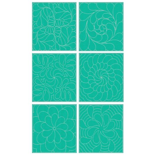 Feather Quilt Blocks 3 Machine Embroidery Designs by JuJu