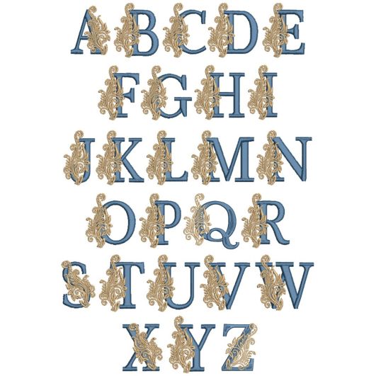 Finesse Monogram | Machine Embroidery Designs by JuJu