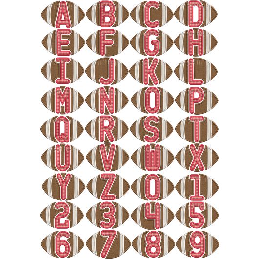 Football Applique Alphabet Machine Embroidery Designs By JuJu