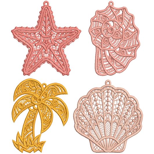 Free Standing Lace Coastal 1 Machine Embroidery Designs by JuJu