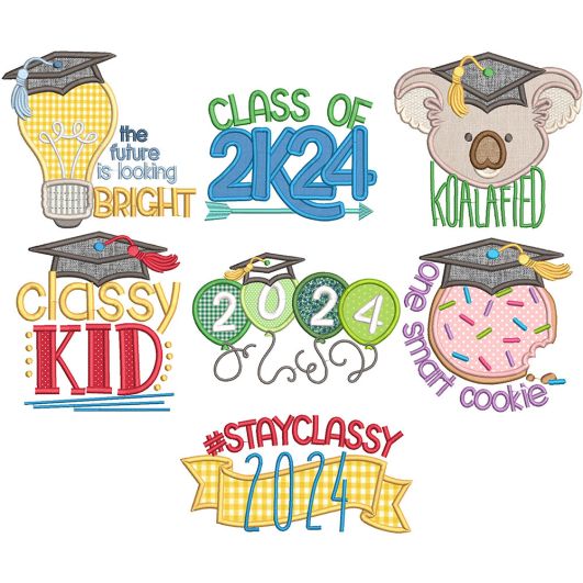 Graduation Word Art | Machine Embroidery Designs by JuJu
