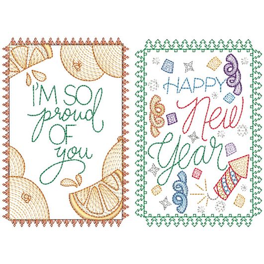Greeting Cards 9 | Machine Embroidery Designs by JuJu