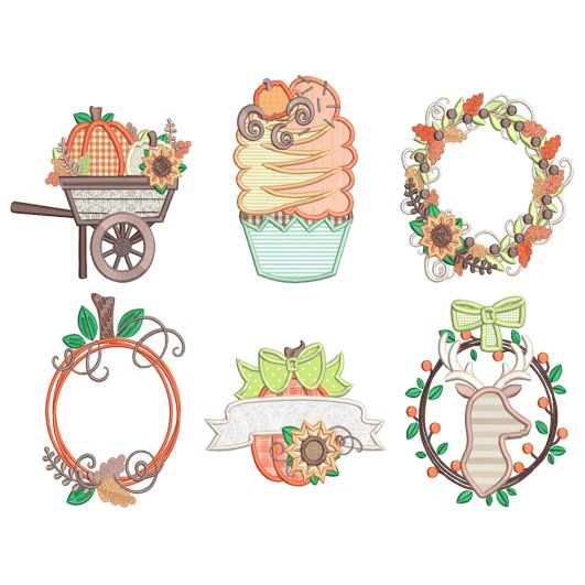 Harvest Beauty Machine Embroidery Designs by JuJu