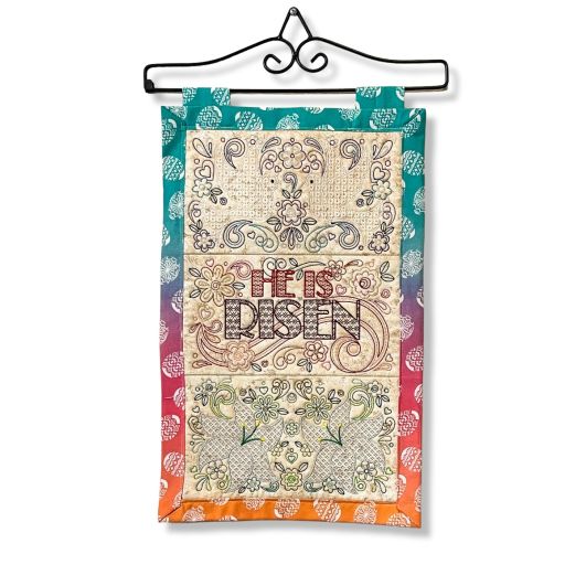 ITH Easter Doodle Wall Hanging | Machine Embroidery Designs by JuJu