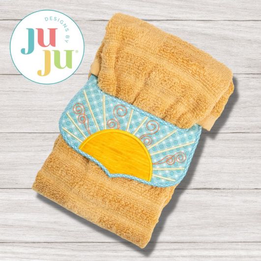 ITH Sunshine Wrap Around Towel Topper | Machine Embroidery Designs by JuJu