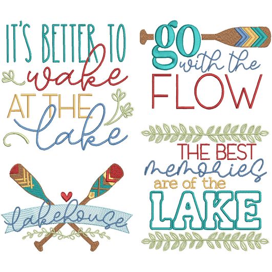 Lake Life 2 | Machine Embroidery Designs by JuJu