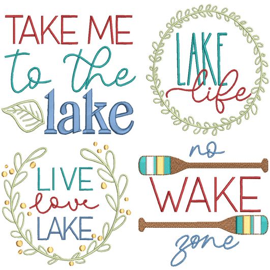 Lake Life 3 | Machine Embroidery Designs by JuJu