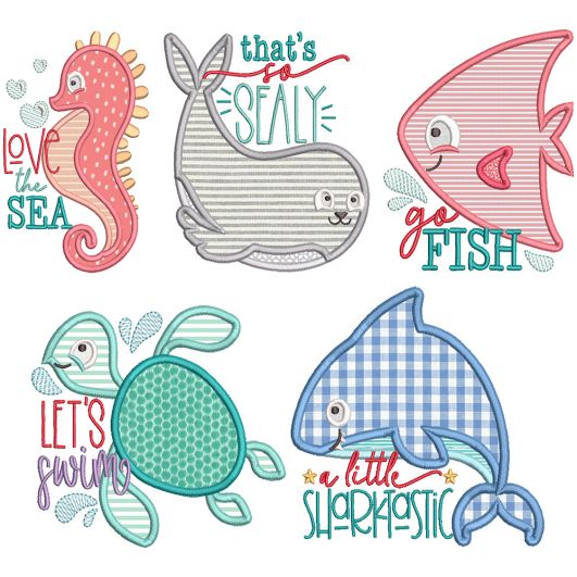 Little Bit Crabby 1 | Machine Embroidery Designs by JuJu