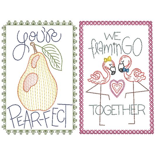 Love Greeting Cards 3 | Machine Embroidery Designs by JuJu
