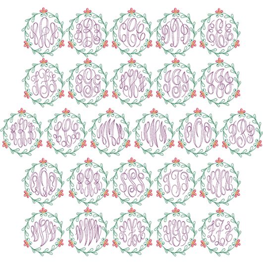 Maren Monogram | Machine Embroidery Designs by JuJu