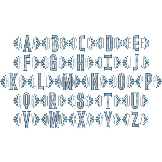 Marquis Monogram | Machine Embroidery Designs by JuJu