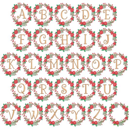 Noelle Monogram | Machine Embroidery Designs by JuJu