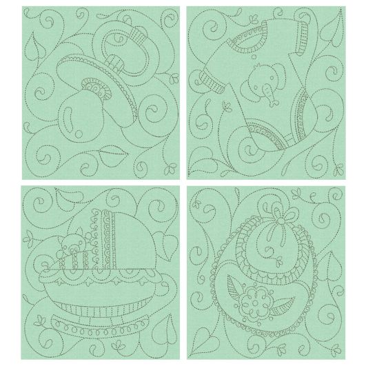 Nursery Quilt Blocks 2 Machine Embroidery Designs by JuJu
