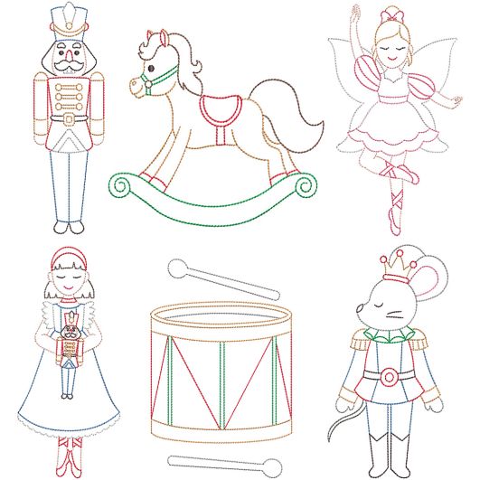 Nutcracker Fantasy | Machine Embroidery Designs by JuJu