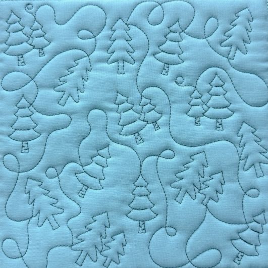 Woodland Trees Quilting Backdrops Design | Designs by JuJu Digital Embroidery Designs