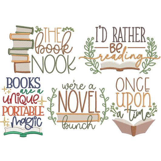Reading Word Art 4 | Machine Embroidery Designs by JuJu