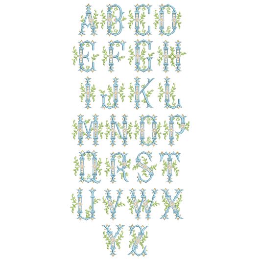 Regal Daisy Monogram Machine Embroidery Designs By JuJu