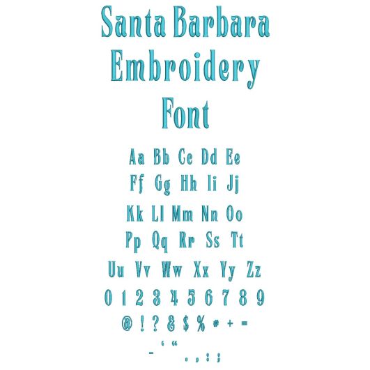 Santa Barbara | Machine Embroidery Designs by JuJu