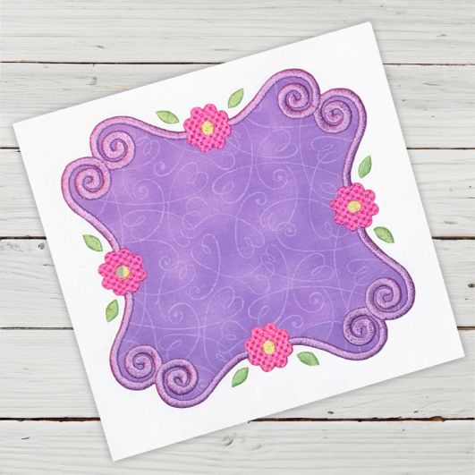 Lucy Frame | Machine Embroidery Designs by JuJu