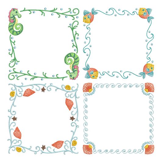 Sea Life 2 Embroidery Set
