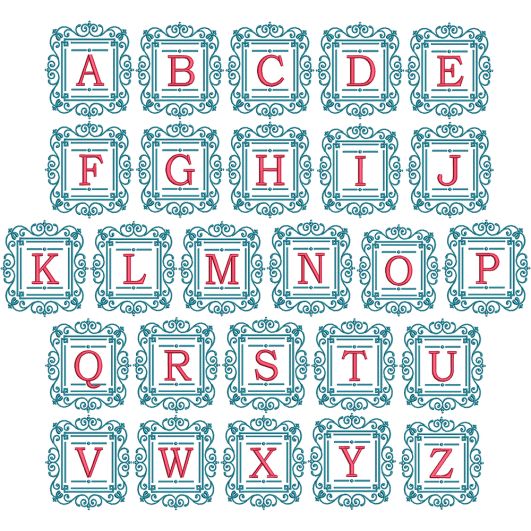 Serena Monogram | Machine Embroidery Designs by JuJu