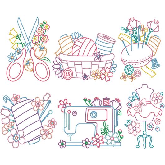 Simply Sewing 2 Digital Machine Embroidery Designs by JuJu 
