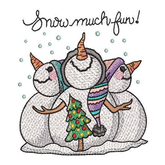 Snow Much Fun | Machine Embroidery Designs by JuJu