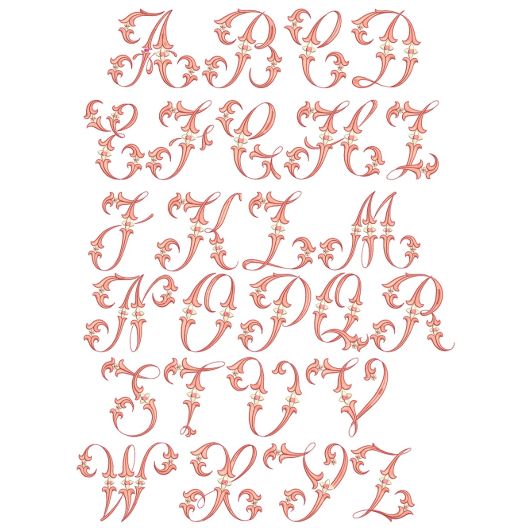 Sophia Monogram | Machine Embroidery Designs by JuJu