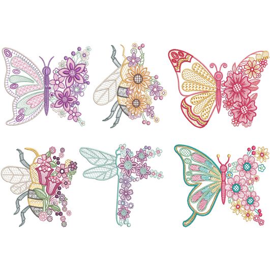 Splendid Spring  | Machine Embroidery Designs by JuJu