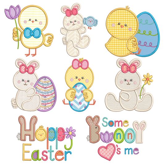 Sweet Easter Fun 1 Machine Embroidery Designs By JuJu